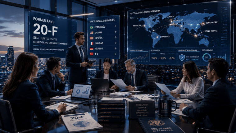 Entenda por que a tradução do Formulário 20-F se tornou estratégica para multinacionais, fortalecendo compliance, transparência e comunicação global.