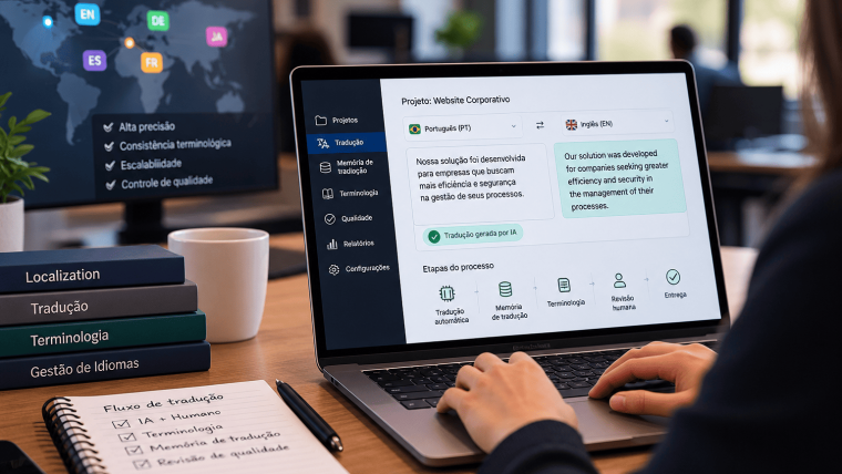 Tradução com IA: como a inteligência artificial está transformando a localização corporativa